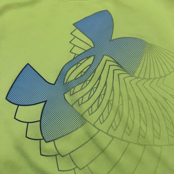 Under Armour Kids Lime Green Graphic Tee Size 3T - Picture 2 of 5